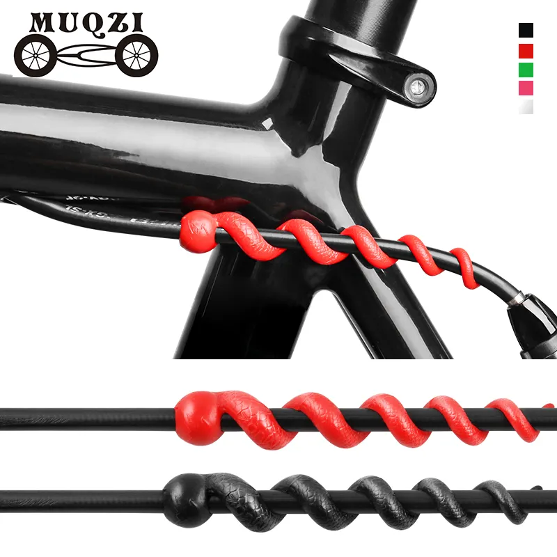 MUQZI自転車ブレーキケーブルシフトケーブルハウジングプロテクター超軽量フレームMTBフレームマウンテンバイク用保護ケーブルガイド
