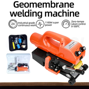 เครื่องเชื่อมจีโอเมมเบรนอัตโนมัติ220โวลต์แผ่นพีวีซีกันน้ำแผ่นกระดาน HDPE แทร็กคู่แบบร้อนละลายปีนเขา เครื่องเชื่อม Geomembrane อั - Product Image 2