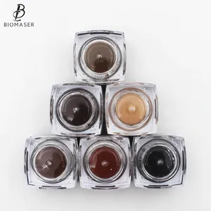 Biomaser Microblading Pigment Voor Wenkbrauw Lippen Tattoo Inkt Permanente Make-Up Verf Bruin Pigment Semi Tattoo Kleur Inkten