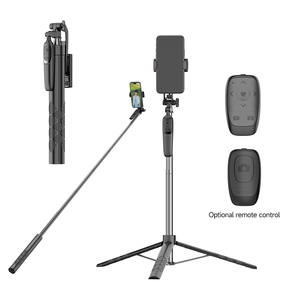 Trépied perche à selfie en acier inoxydable très vendu pour smartphones, accessoires de téléphone pour diffusion en direct, perche à selfie de 1,8 m - Product Image 2