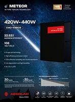 Module solaire photovoltaïque de type N TOPCON 440W demi-cellule AE Solar US STOCK en stock aux États-Unis et au Canada