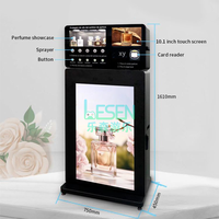 Máquina expendedora automática de perfumes de lujo, inteligente, vertical, para negocios, con pulverizador de fragancias.