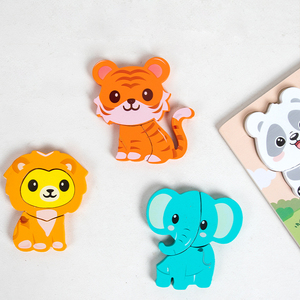 Blocchi 3D <span class=keywords><strong>Montessori</strong></span>, <span class=keywords><strong>Puzzle</strong></span> con Animali e Veicoli, Tavola di Abbinamento Cognitivo, <span class=keywords><strong>Puzzle</strong></span> Educativi per Bambini e Bambine - Product Image 5