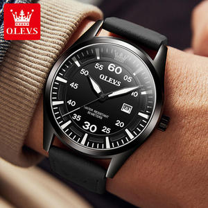 9962 Oem logo Watch Waterproof Fashion Classic Relojes Wrist Custom Calendar <b>Leather</b> Luxury Men Quartz Watches - Product Image 4
