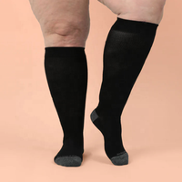 Chaussettes de compression à large mollet pour hommes et femmes, fabriquées en usine OEM, couleur jaune été