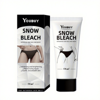 Crème de blanchiment à l'acide hyaluronique neige personnalisée en usine 7 jours Lotion blanchissante la plus forte pour les aisselles