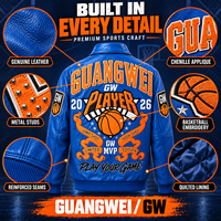 Veste de basket-ball en cuir personnalisée pour hommes, veste varsity de qualité supérieure bleu orange, veste avec patch en chenille, vêtements pour hommes