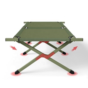 Lit de camping pliable réglable en acier moderne, design nouveau, portable, lit simple pliable - Product Image 5