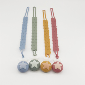 อุปกรณ์เสริมสำหรับเด็กทารกขายส่ง คลิปซิลิโคนสำหรับเด็กกัดเล่น คลิปติดจุกนมหลอก สายคล้องจุกนมหลอก สำหรับเด็กอายุ 0-12 เดือน - Product Image 4