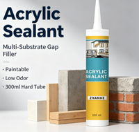 Scellant acrylique économique, écologique, lavable à l'eau, pour la décoration intérieure des bâtiments, remplisseur de joints muraux, directement de l'usine