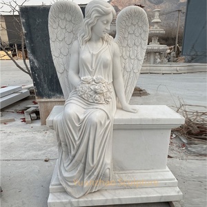 Decorazione da Giardino, Scultura <span class=keywords><strong>di</strong></span> <span class=keywords><strong>Angelo</strong></span> in <span class=keywords><strong>Pietra</strong></span> con <span class=keywords><strong>Ali</strong></span> in Stile Antico, Statua <span class=keywords><strong>di</strong></span> <span class=keywords><strong>Angelo</strong></span> in Marmo in Vendita - Product Image 6