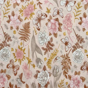 Изумительный цветочный дизайн, моющаяся хлопковая ткань с хорошей текстурой и тигром для украшения дома, платье - Product Image 4