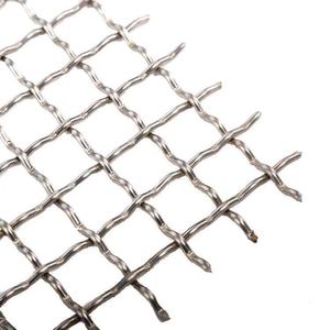 Square Hole Double Intermediate <strong>Crimped</strong> <strong>Wire</strong> <strong>Mesh</strong> Stainless Steel Woven <strong>Wire</strong> <strong>Mesh</strong>