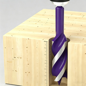 Trapano Elettrico Manuale 6-35mm per Lavorazione del Legno con Attacco Esagonale, <span class=keywords><strong>Punta</strong></span> a Quattro Lame e Tre Scanalature, Trapano a Spirale - Product Image 4