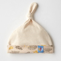 Sombrero de algodón orgánico para bebé, gorro de estilo bonito, supersuave y cómodo, 100%