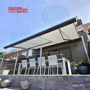 Auvent rétractable <span class=keywords><strong>motorisé</strong></span> <span class=keywords><strong>3M</strong></span> Alliage d'aluminium Terrasse Balcon Patio Extérieur Jardin Étanche Ombre Couverture Cassette Auvent - Product Image 3
