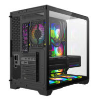 AntarcChill Computer Gamer Case 270 Full View Curved Tempered Glass Luxury Design ATX PC Case Water CPU Cooler Computer Case