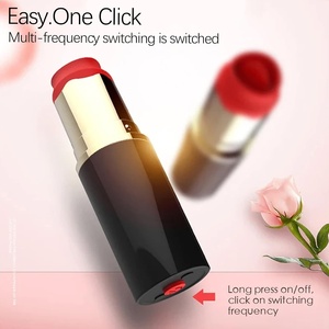 Vibrador con Forma de Lápiz Labial, Vibrador de Punto G con 10 Modos de Vibración, Juguete Sexual con Simulación de Lengua para una Estimulación Precisa - Product Image 4