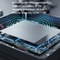 Film de blindage électromagnétique, autocollant antimagnétique en ferrite bloquant les micro-ondes pour dispositif de surveillance portable anti-interférence