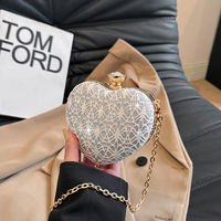 Nouveau sac mini en forme de cœur pour femmes, tendance estivale, sacs à main mignons à paillettes pour filles, sac à main de luxe pour femmes