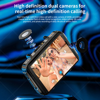Montre connectée APPLLP 5 Max à double caméra pour photos quotidiennes avec Android 10.7, Nano SIM et écran tactile de 2,4 pouces