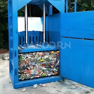 Walldorn Efficient Scrap Cardboard <b>Box</b> Hydraulic Electric Automatic <b>Small</b> Vertical Baling Machine - Product Image 4
