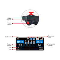 Télécommande HotRC DS650 6CH 2.4G FHSS anti-interférence et récepteur F-06A pour bateaux, véhicules RC, robots, équipements industriels et DIY