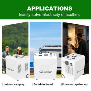 Fuente de Alimentación Móvil para Exteriores de Grado Comercial, 5000W 5376Wh LiFePO4, Lista para Obras de Construcción, Venta al por Mayor B2B - Product Image 5