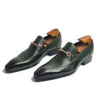 Chaussures décontractées pour hommes en cuir de vachette, semelle en caoutchouc, style britannique, mode vintage, haute qualité, pour soirée et affaires, à bout pointu