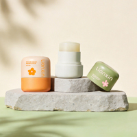 Conteneur de bâton de crème solaire mini portable, écologique, recyclable, avec logo personnalisé, 7,5 g, vide, en plastique PS, à visser, pour masque facial cosmétique