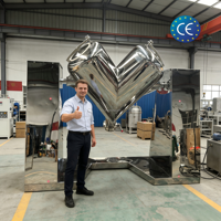 Mélangeur en V industriel de laboratoire DZJX 2 10 60 litres, mélangeur en V-1000, forme 300 kg 3000 l, machine de mélange en V