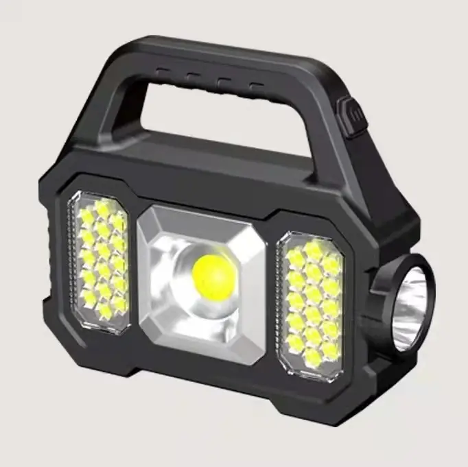 Portable Multi-function Outdoor Camping High-brightness COB Lamp Rechargeable LED Solar Flashlight