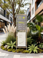 Signalétique directionnelle personnalisée, panneau directionnel, pylône résistant au vent, panneau LED extérieur étanche IP65, décoration pour centre commercial, hôtel, entreprise, école