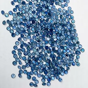 Baifu gems wholesale small size 2mm natural sapphire loose gemstone