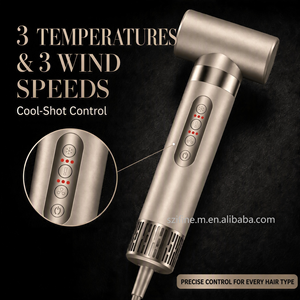 מברשת אוויר חם IFINE 1400W <span class=keywords><strong>8</strong></span> ב-1 במהירות גבוהה, 3 מהירויות מתכווננות, מנוע ללא פחמים 110000RPM, כלי עיצוב שיער, חימום מהיר, 100-240V, קופסת מתנה - Product Image 3