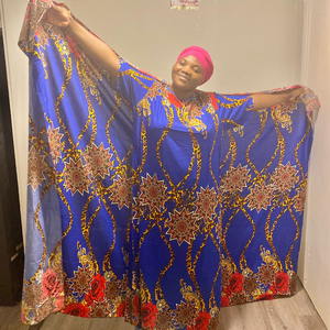 Eid High Quality <strong>Lady</strong> Abaya Women <strong>Kaftan</strong> With Big Scarf 200cmx145cm High QualIty Africanclothing - Product Image 1