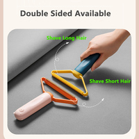 Tragbarer manueller Flusen entferner Doppelseitiger Tierhaarent ferner Bürste Fluff Fuzz Fabric Shaver für Wollmantel-Teppich reinigungs werkzeug