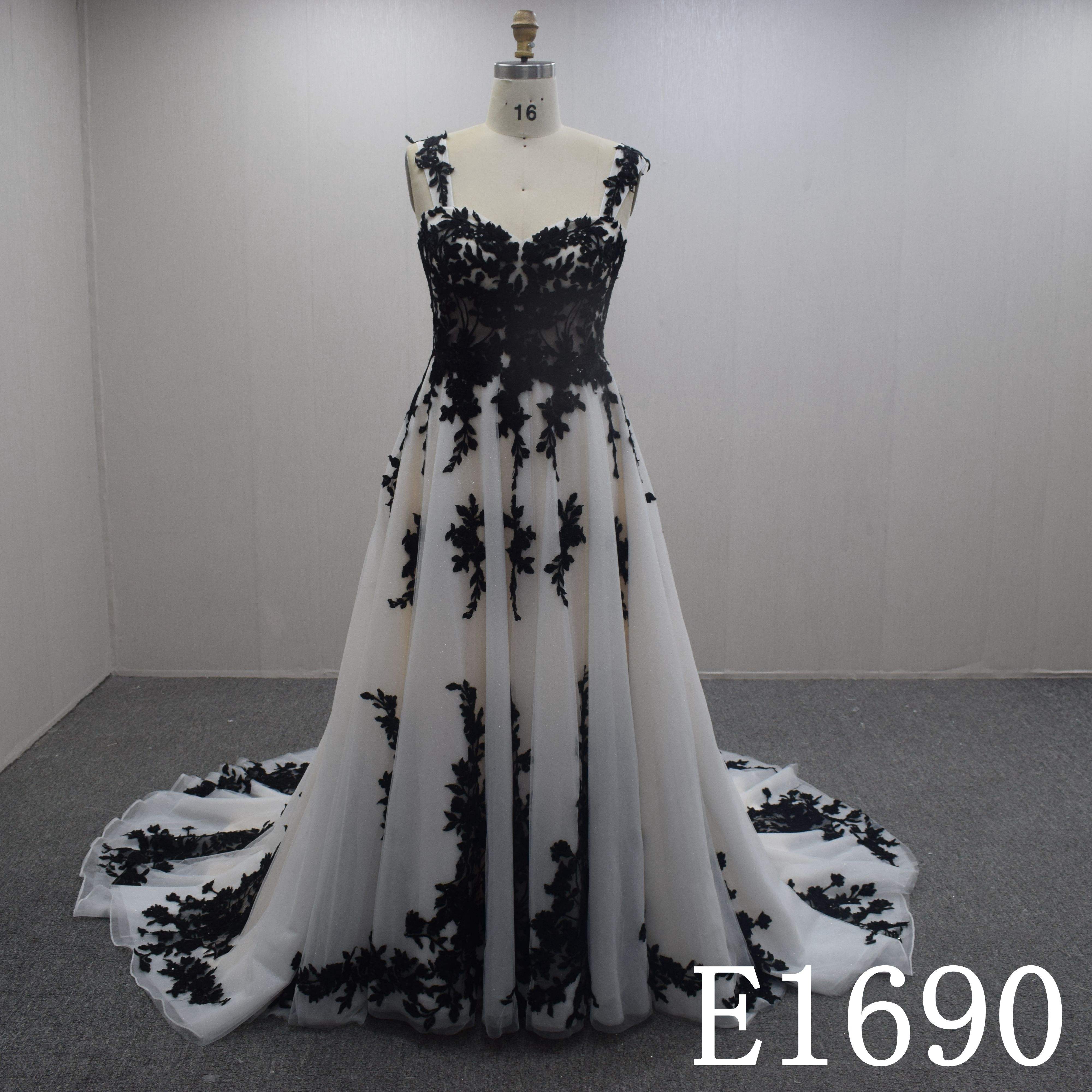 formal dresses black white for bride