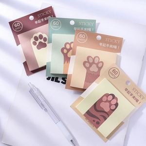 Wholesale Cute Cat Paw Sticky Note Stationery <b>Memo</b> <b>Pad</b> With Sticky School Supplies Kawaii Notepad for Student - Product Image 3