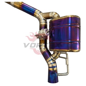 Kit de escape Vortex Burnt Rainbow Titanium para Benz GT50 E53 AMG con válvula ajustable, alto flujo, ligero, silenciador Catback de carreras. - Product Image 6