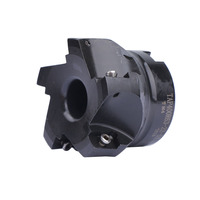 400R 63-22-4T AlTin Coated 4-Flute Indexable Square Shoulder Face Mill Cutter HRC60 Positive-Rake Head Cocok untuk ODM/OEM