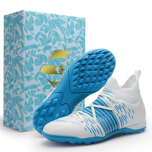 Gran oferta <span class=keywords><strong>de</strong></span> zapatos <span class=keywords><strong>de</strong></span> fútbol y fútbol para hombre, <span class=keywords><strong>botas</strong></span> deportivas con punta <span class=keywords><strong>de</strong></span> colores mezclados con plantilla <span class=keywords><strong>de</strong></span> TPU, estilo <span class=keywords><strong>de</strong></span> moda para niños, uso en interiores y exteriores - Product Image 6