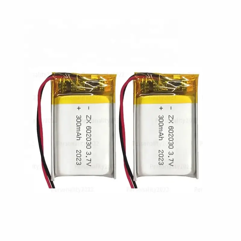 602030 300 mah 3.7v שטוח ליתיום פולימר יון סוללות מארז יון לאוזניות עם kc