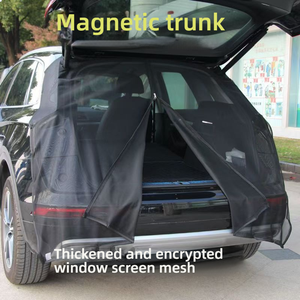 Accessoire intérieur pour voiture : Pare-soleil magnétique pliable pour <span class=keywords><strong>coffre</strong></span>, avec filet anti-moustiques arrière pour les voyages en plein air et la conduite autonome - Product Image 3