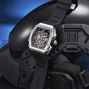 Reloj de Cuarzo Pagani Design YS011, Nuevo Modelo para Hombre, Esfera Esqueleto, Resistente al Agua, Deportivo, Rectangular, Cristal de Zafiro, 2025 - Product Image 2