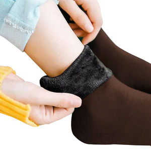 Thermal <b>Socks</b> Women Winter Warm Thicken Fleece Short <b>Socks</b> Cashmere Wool <b>Socks</b> Snow Velvet Boots Home Floor Wear - Product Image 3