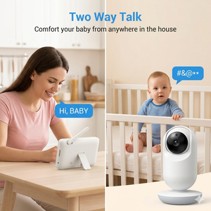 กล้องวงจรปิดสำหรับเด็ก KT716T ขนาด 7 นิ้ว ความละเอียด 720P HD พร้อม WiFi แบตเตอรี่แบบชาร์จได้ 6000mAh ระยะสัญญาณ 1000 ฟุต รองรับเสียงสองทาง - Product Image 5