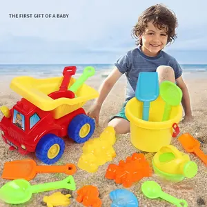 16PCS Sand Sandbeach Kids Beach Toys Castle Bucket Spade Shovel Rake Water Tools Children Beach Sand Dune Tool Toys For Children