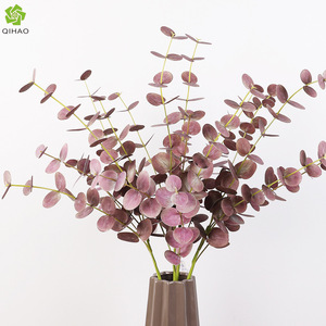 New 5 Fork Eucalyptus Artificial <b>Plant</b> Green <b>Plastic</b> High Simulation Home Decor Wedding Floral Arrangement Photography Props - Product Image 2