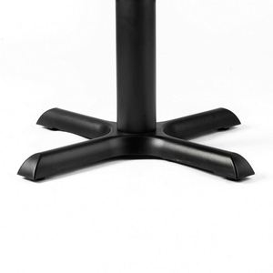 Base de Mesa de Comedor de Metal WEKIS, Altura Ajustable, Recubrimiento en Polvo Negro, para Cubierta de Vidrio, Uso en Hoteles - Product Image 6